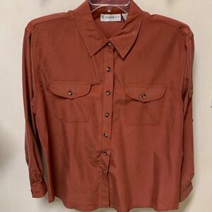 New Stylish Rust Colored Women’s Size 1X Blouse